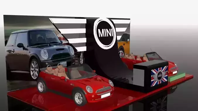 car display stand 2 3D model