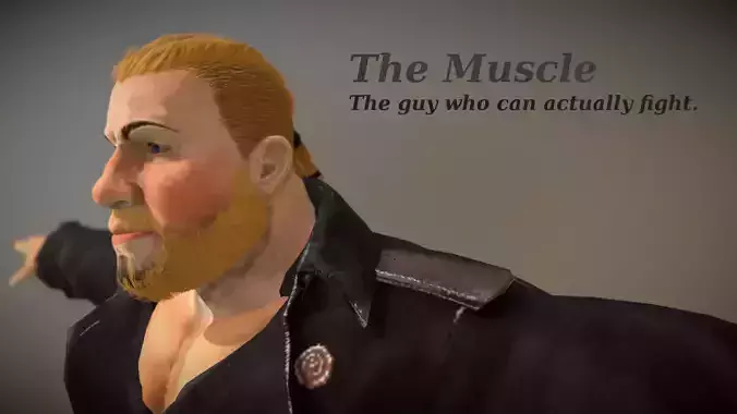The Muscle - Realistic Game Ready Human Character  3D model