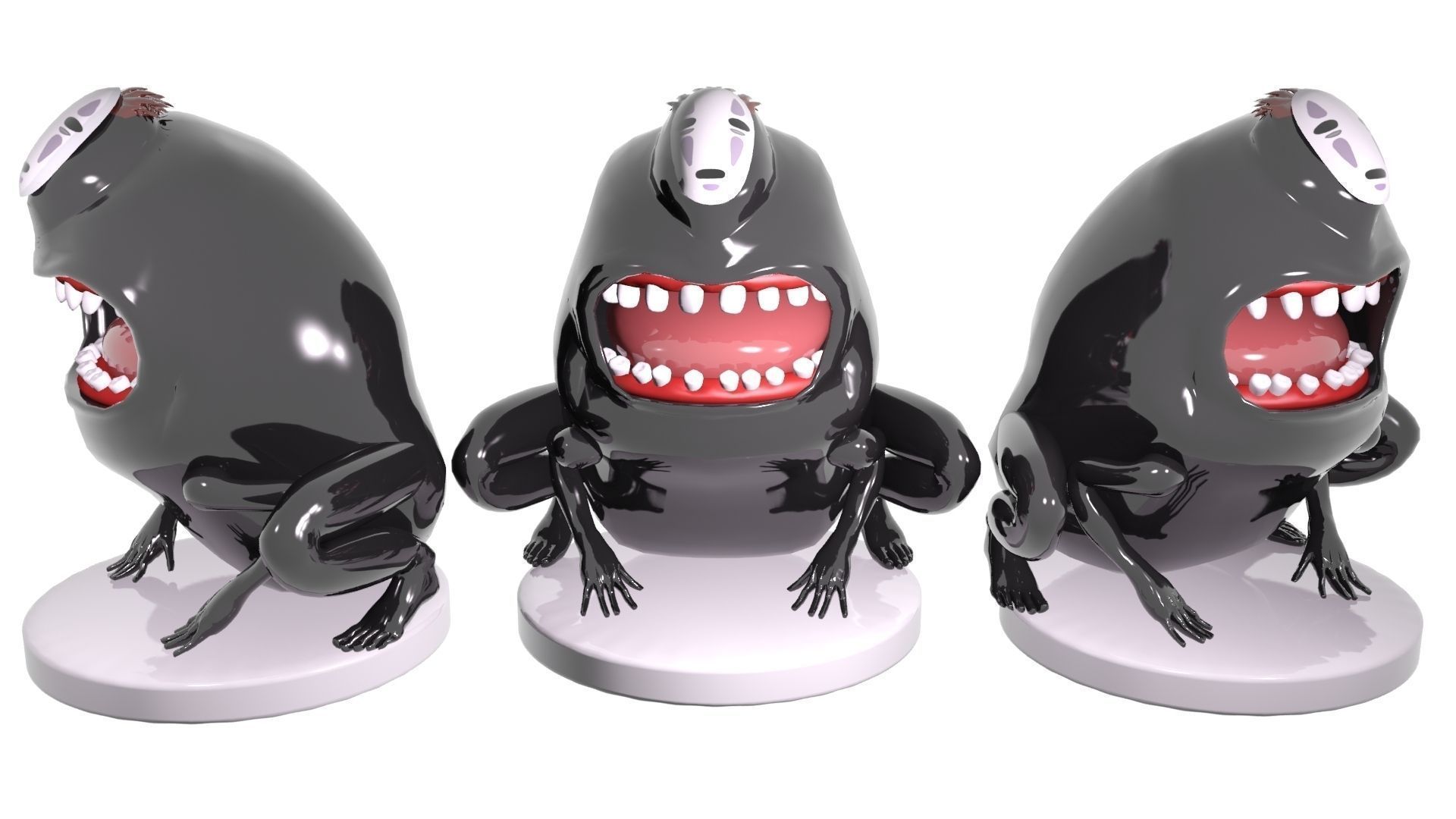 Very Goods | 3D print model No-Face from Spirited Away | CGTrader, image size:1920x1080