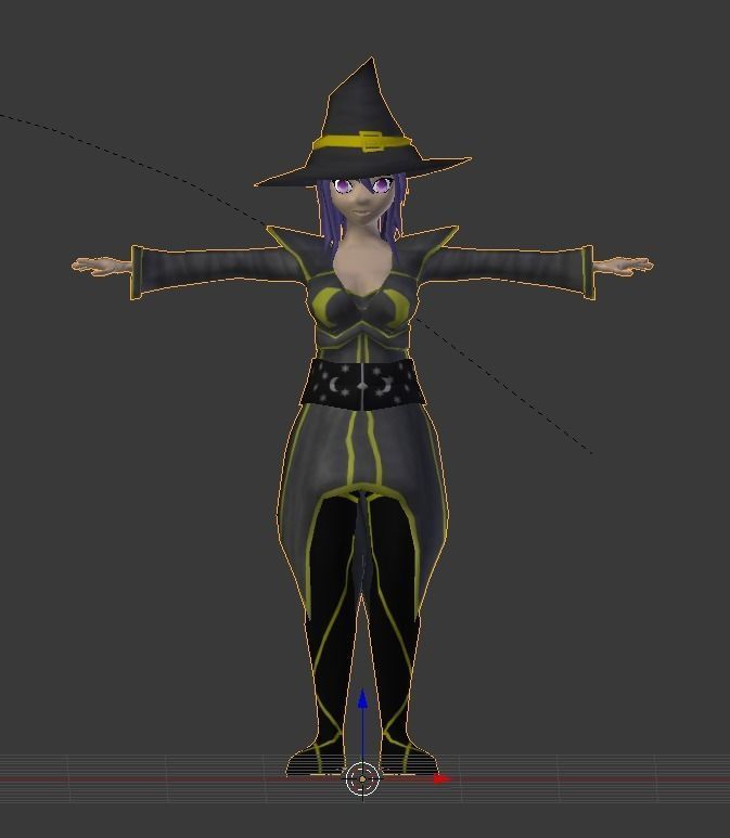 dracon85 Cathia Anime Character Low-poly 3D model_4