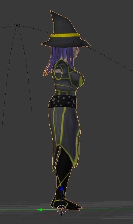 dracon85 Cathia Anime Character Low-poly 3D model_5