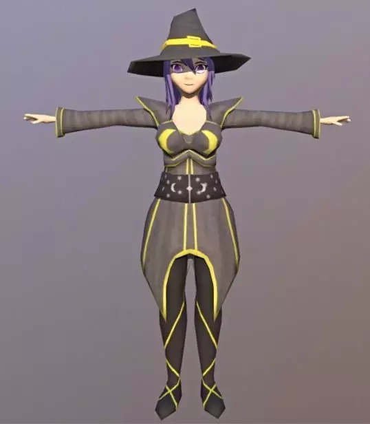 dracon85 Cathia Anime Character Low-poly 3D model_0