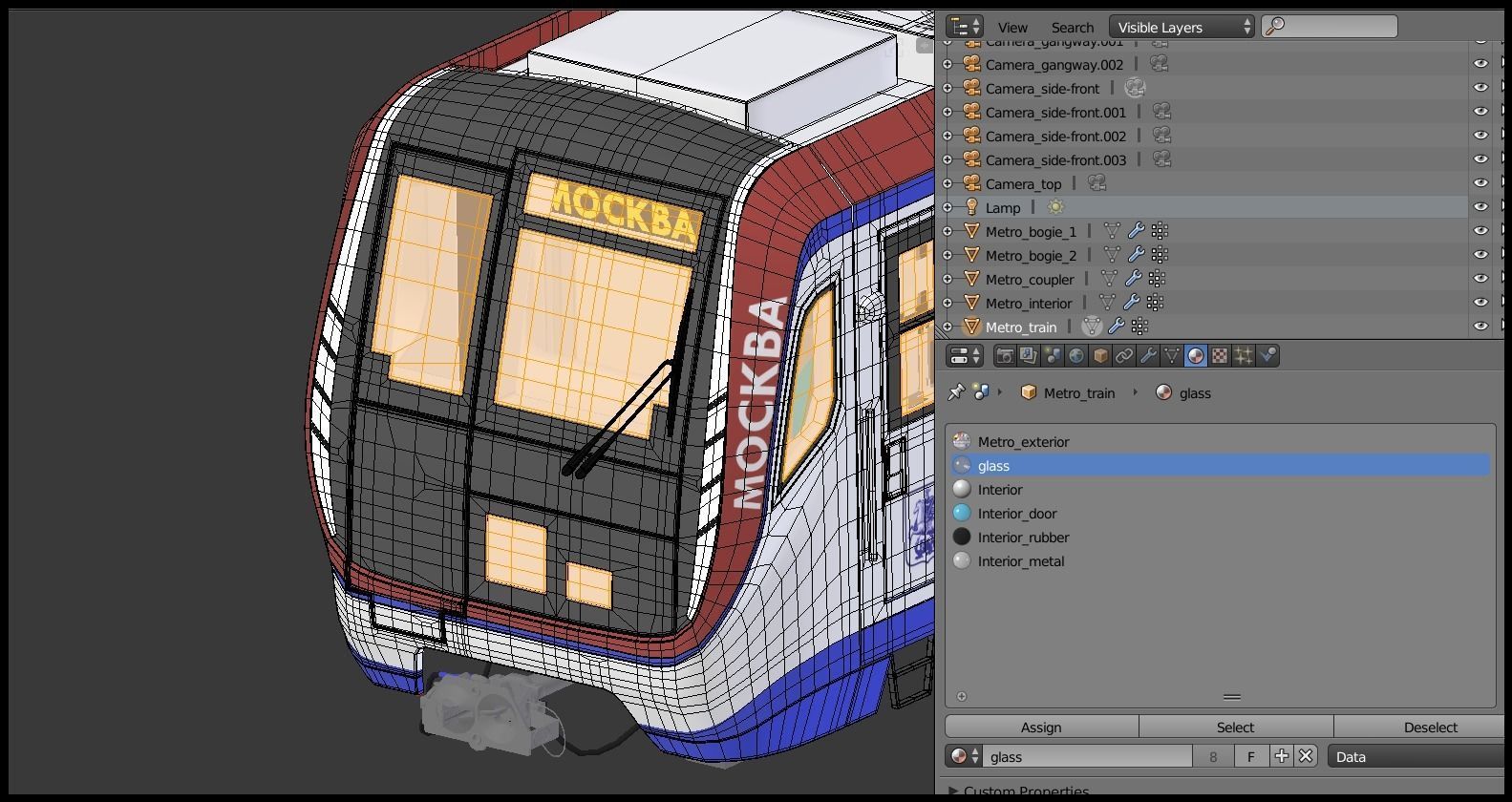 Moscow metro train 3D model_16