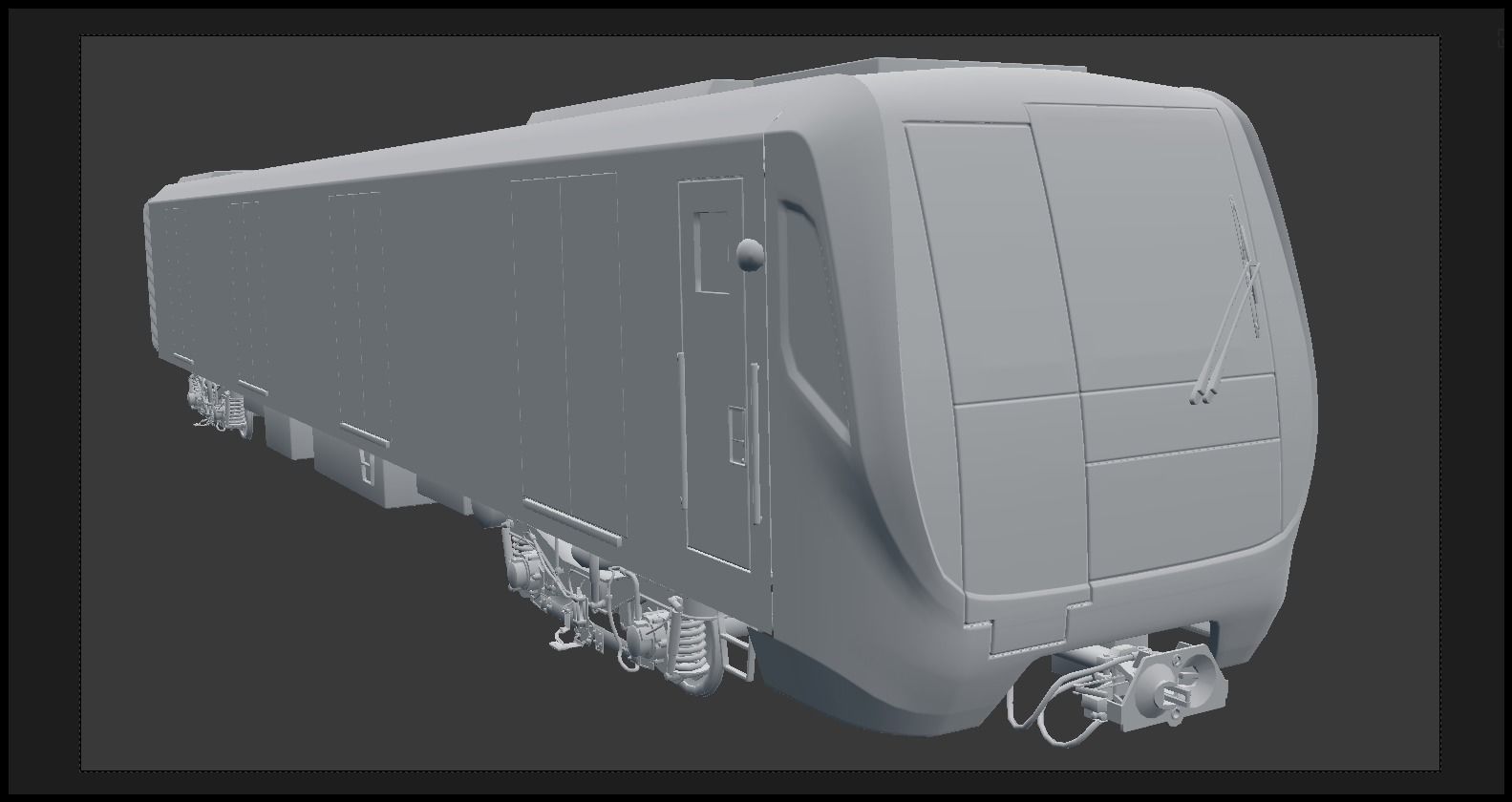 Moscow metro train 3D model_10