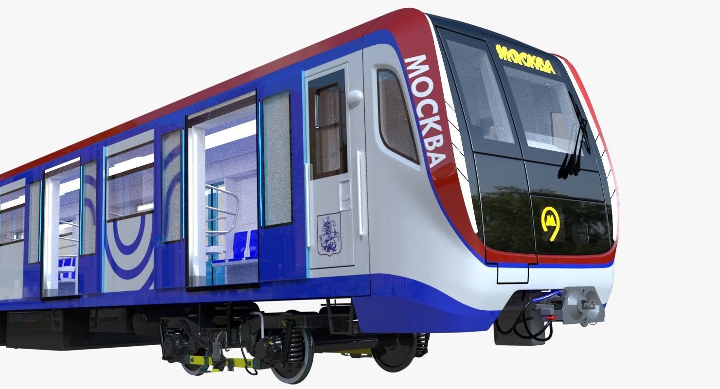 Moscow metro train 3D model_2