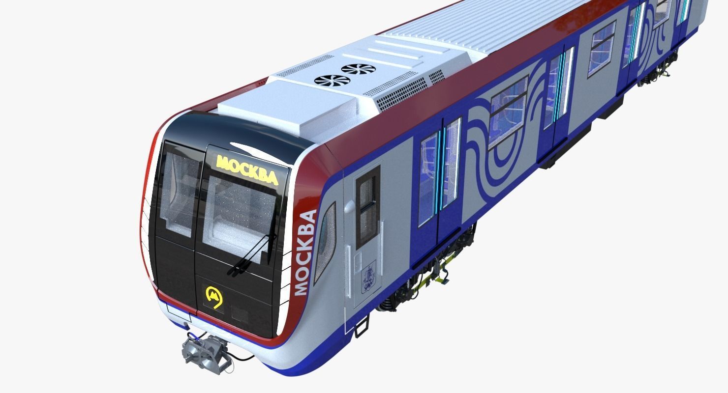 Moscow metro train 3D model_4
