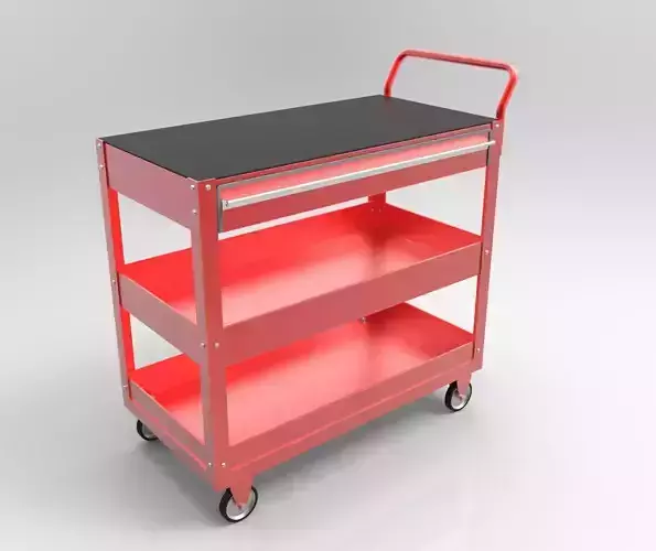 Toolcart tool cart with two shelves