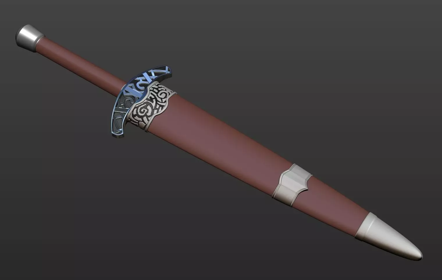 Skyrim Steel dagger 3D print model