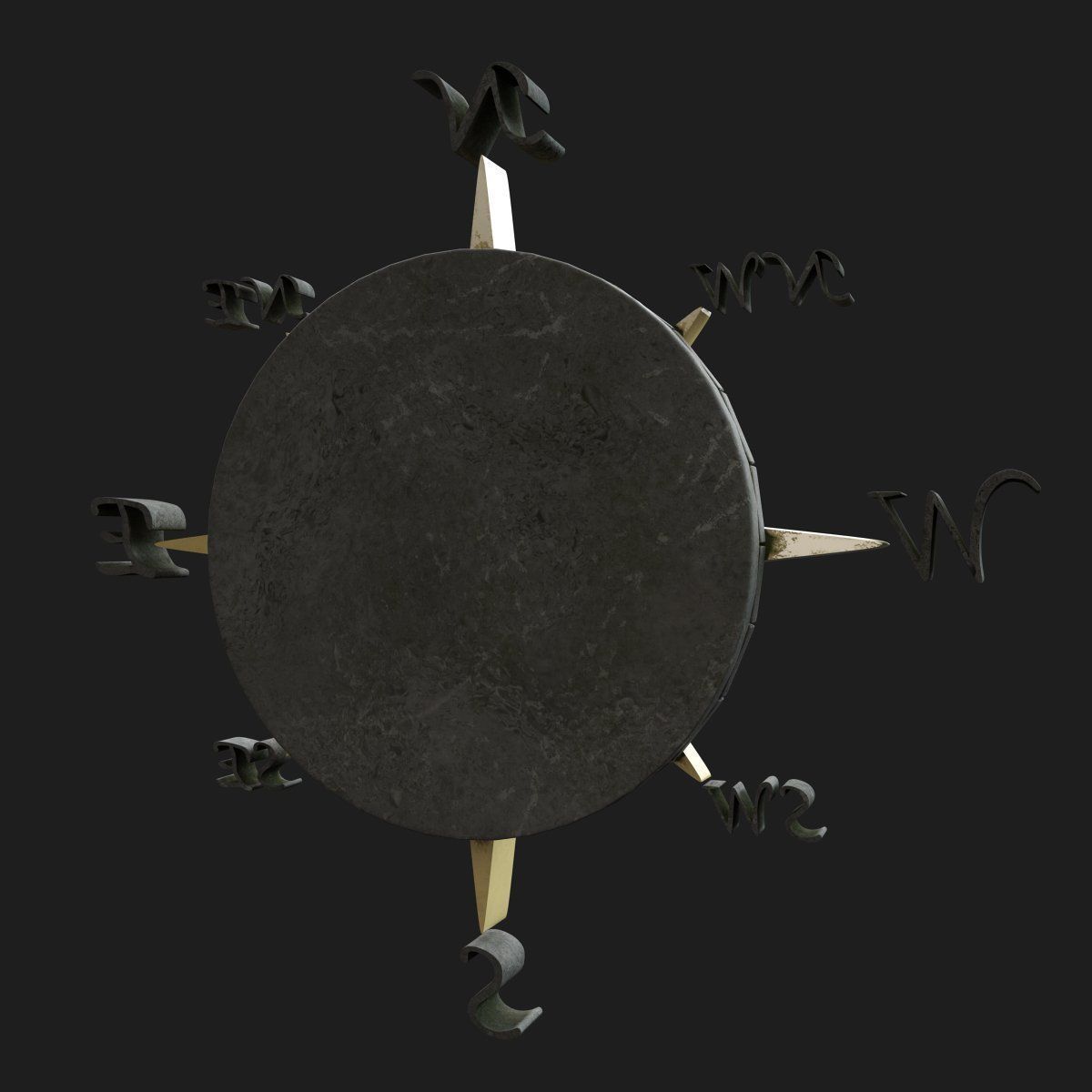 Map compass 3D model_4