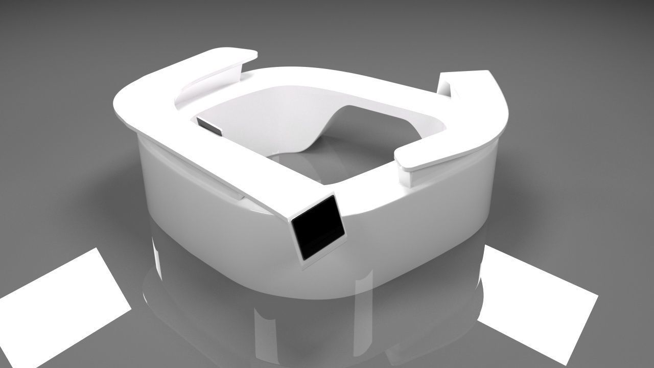 3d mall reception desk model 2 3D model_2