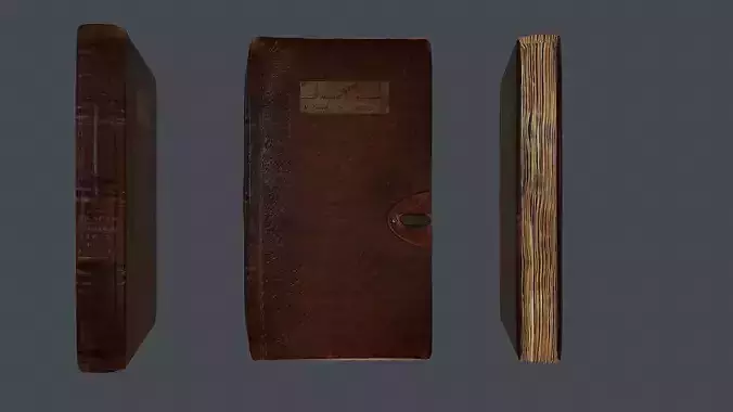 Diary book Low-poly 3D model