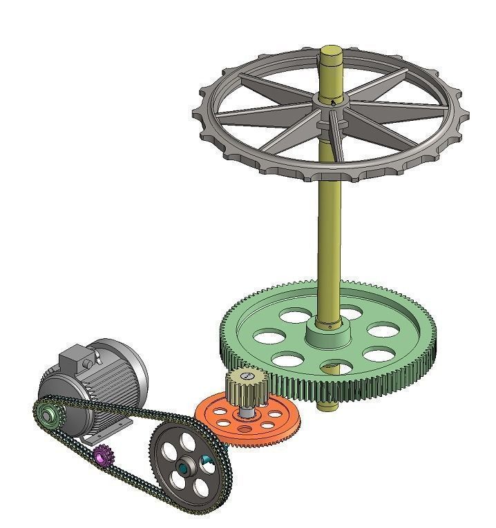 Conveyor drive Free 3D model