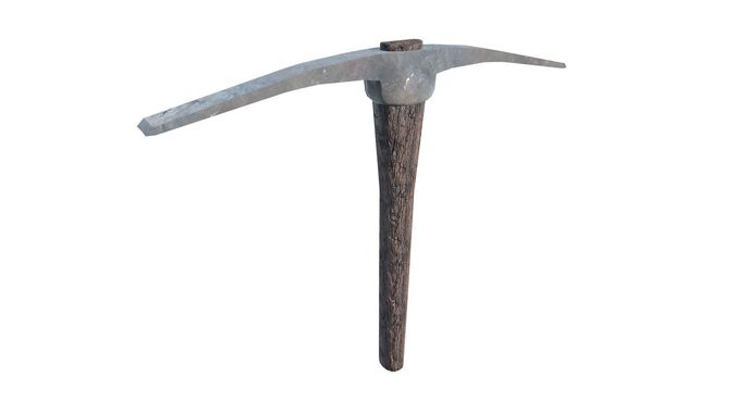 Pick Axe Low-poly 3D model