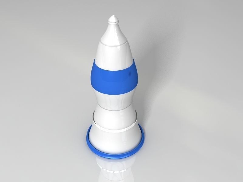 Portable clean water bottle design 3D print model_3