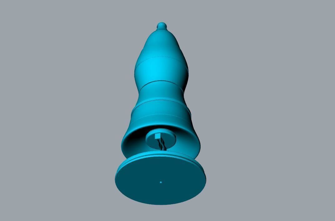 Portable clean water bottle design 3D print model_19