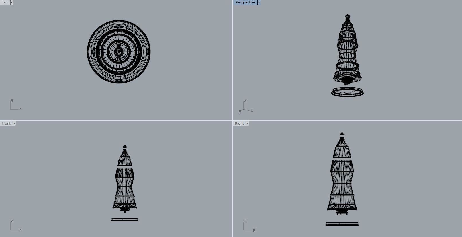 Portable clean water bottle design 3D print model_27