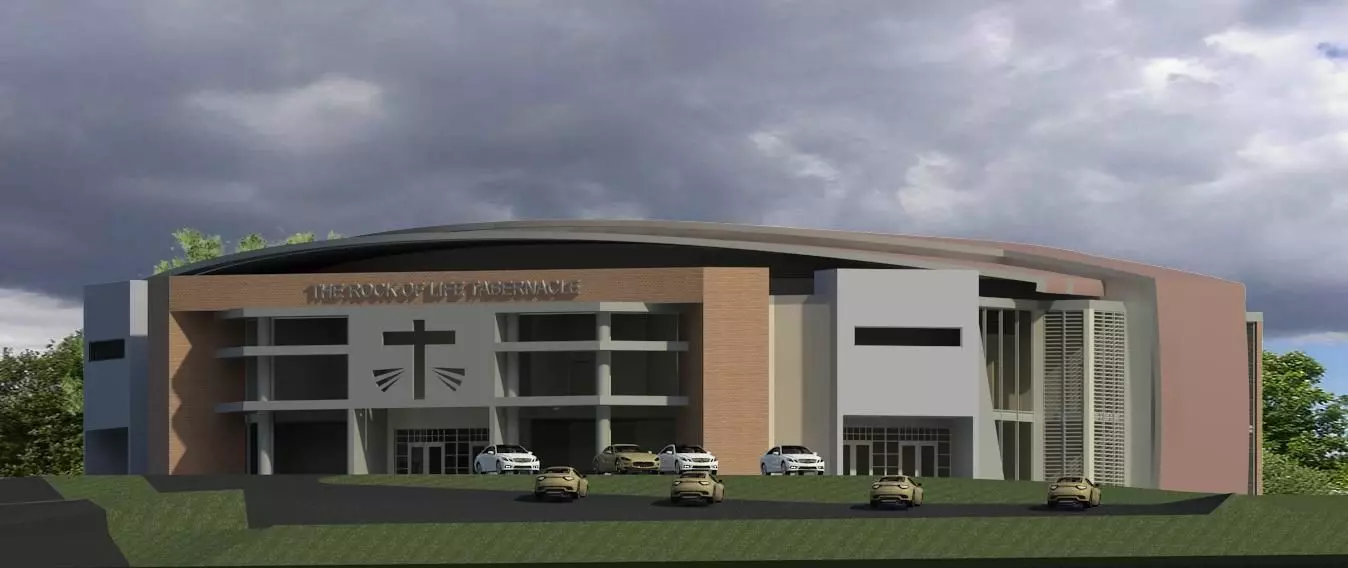 Auditorium - 1200 Seater Low-poly 3D model_0