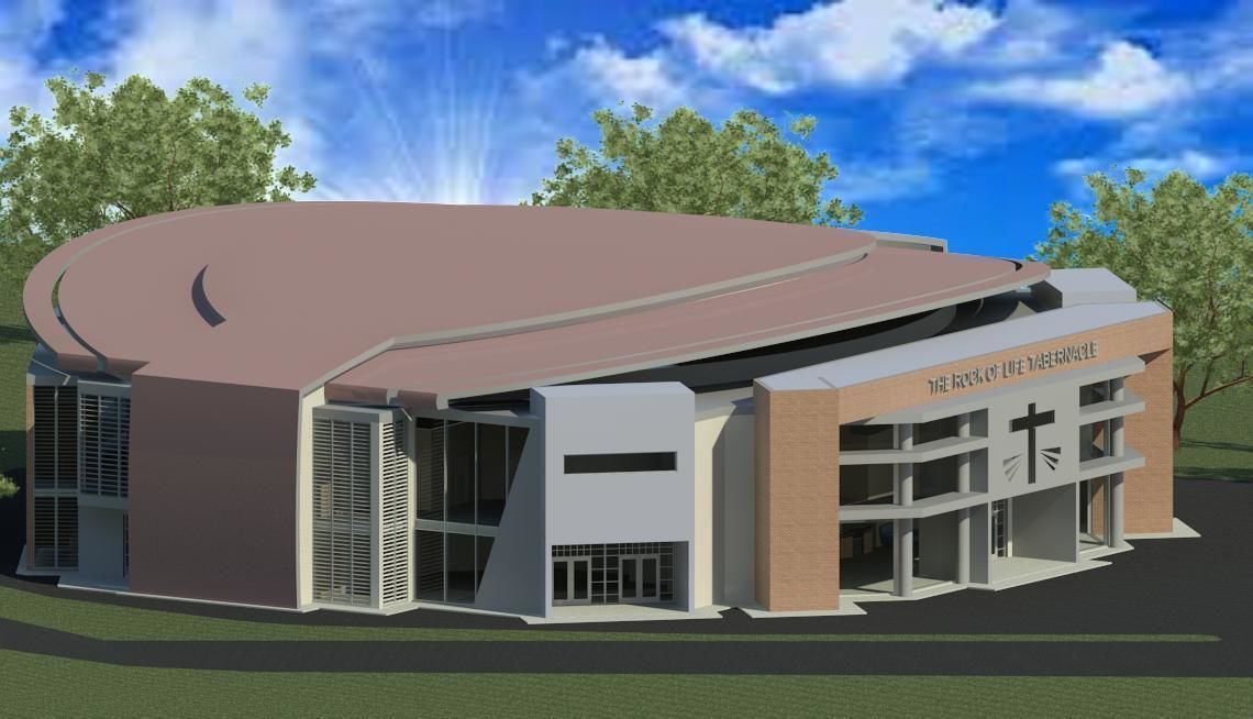 Auditorium - 1200 Seater Low-poly 3D model_3