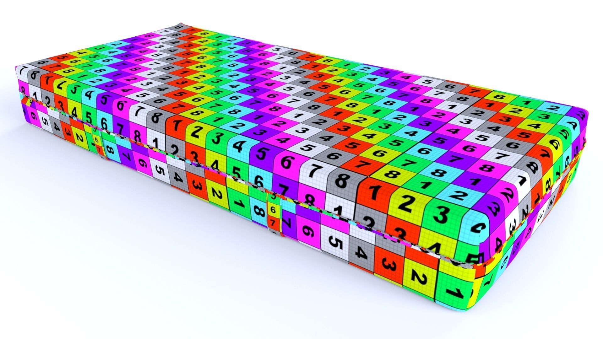 Mattress high detail 3D model_7