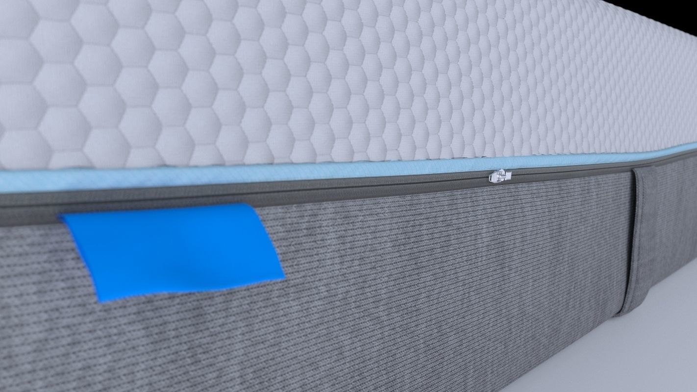 Mattress with foam layers 3D model_5