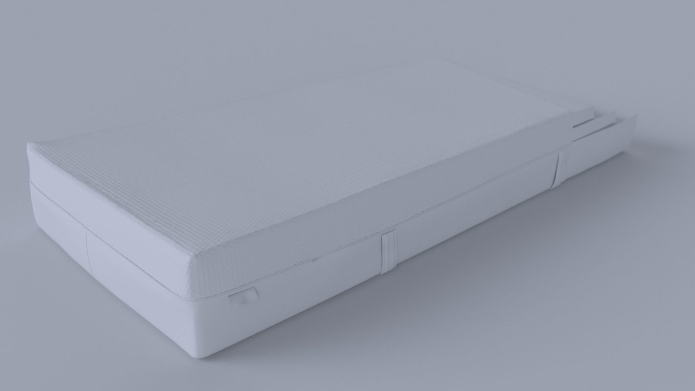 Mattress with foam layers 3D model_9