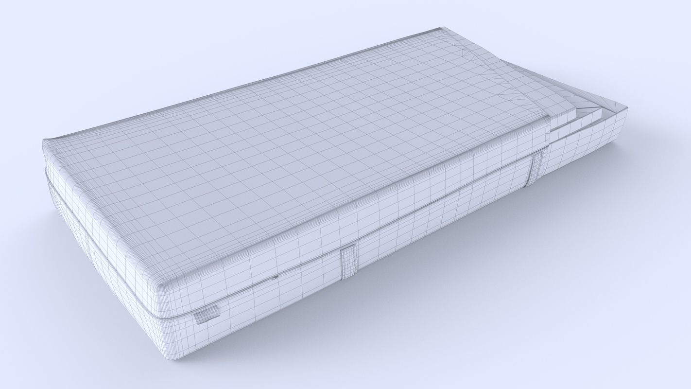 Mattress with foam layers 3D model_6