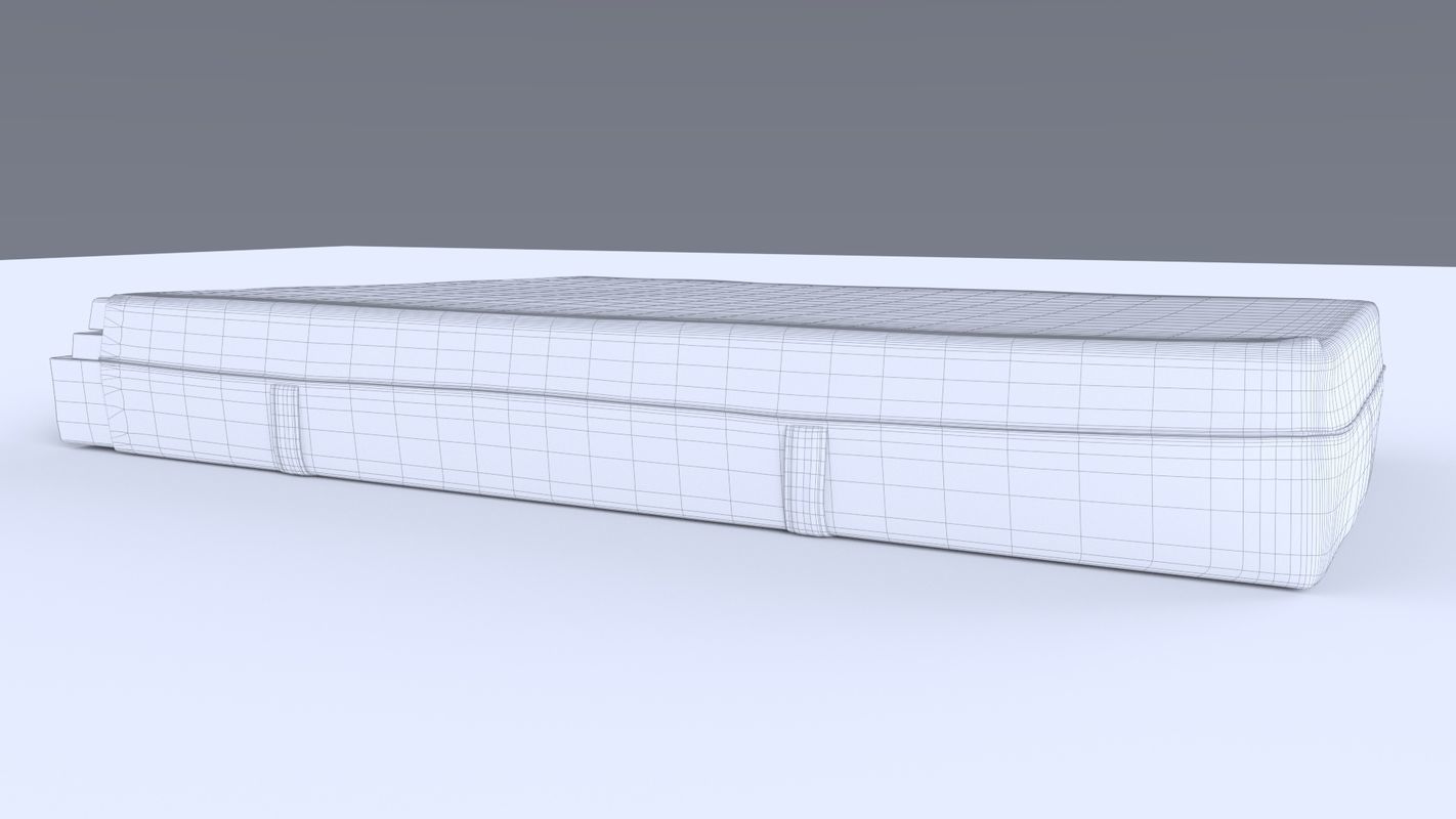 Mattress with foam layers 3D model_7