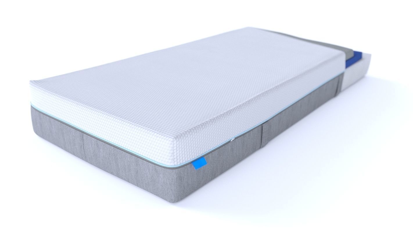 Mattress with foam layers 3D model_3