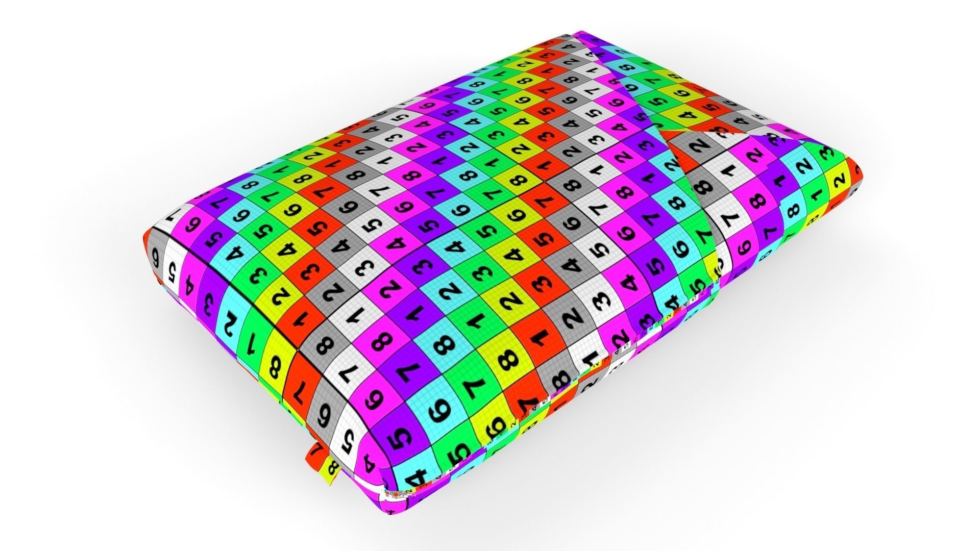 Pillow with inside layers 3D model_6