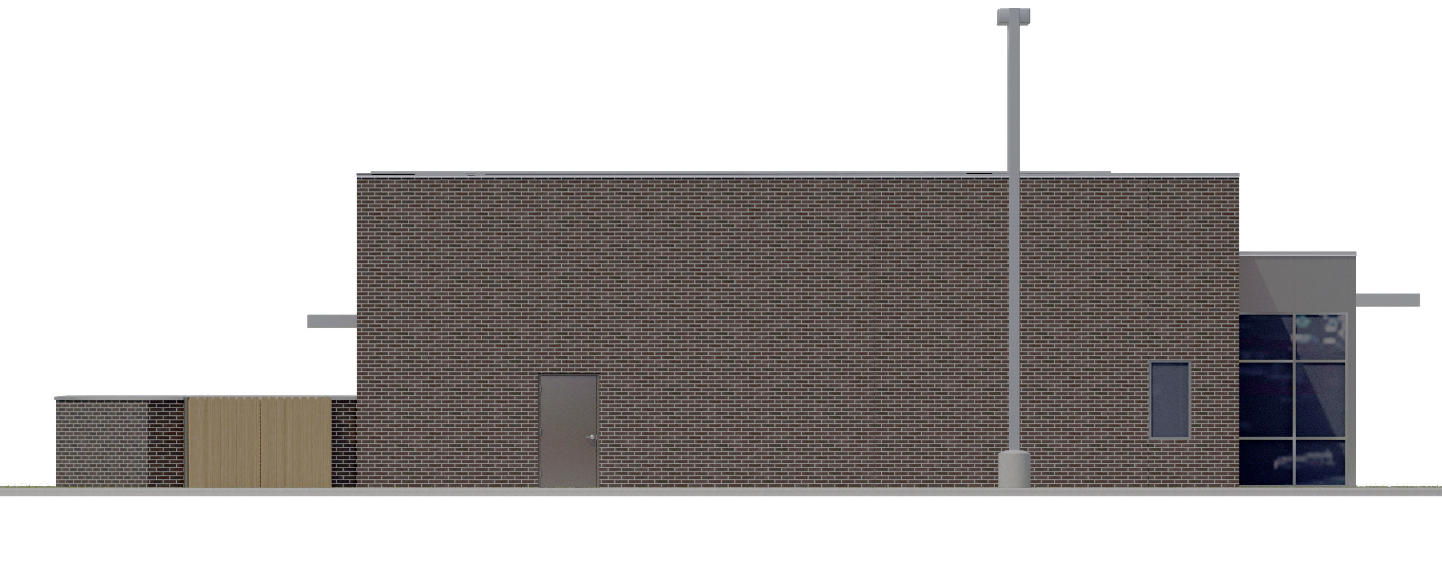 Commercial Building-009 Office With Site 3D model_14