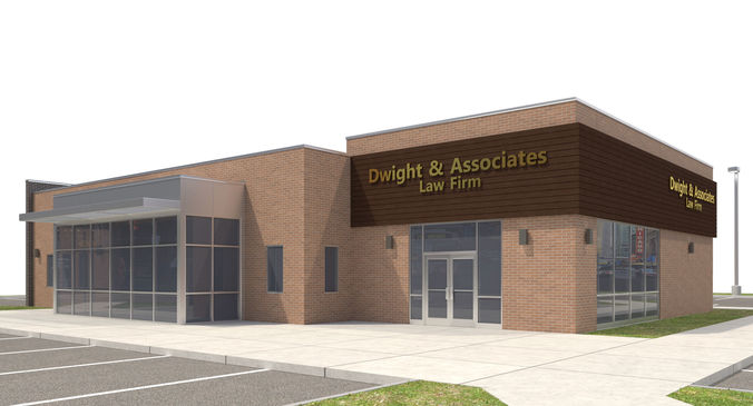 Commercial Building-009 Office With Site 3D model