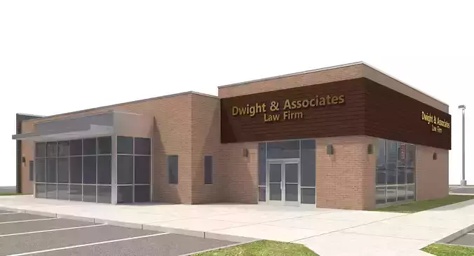 Commercial Building-009 Office With Site 3D model