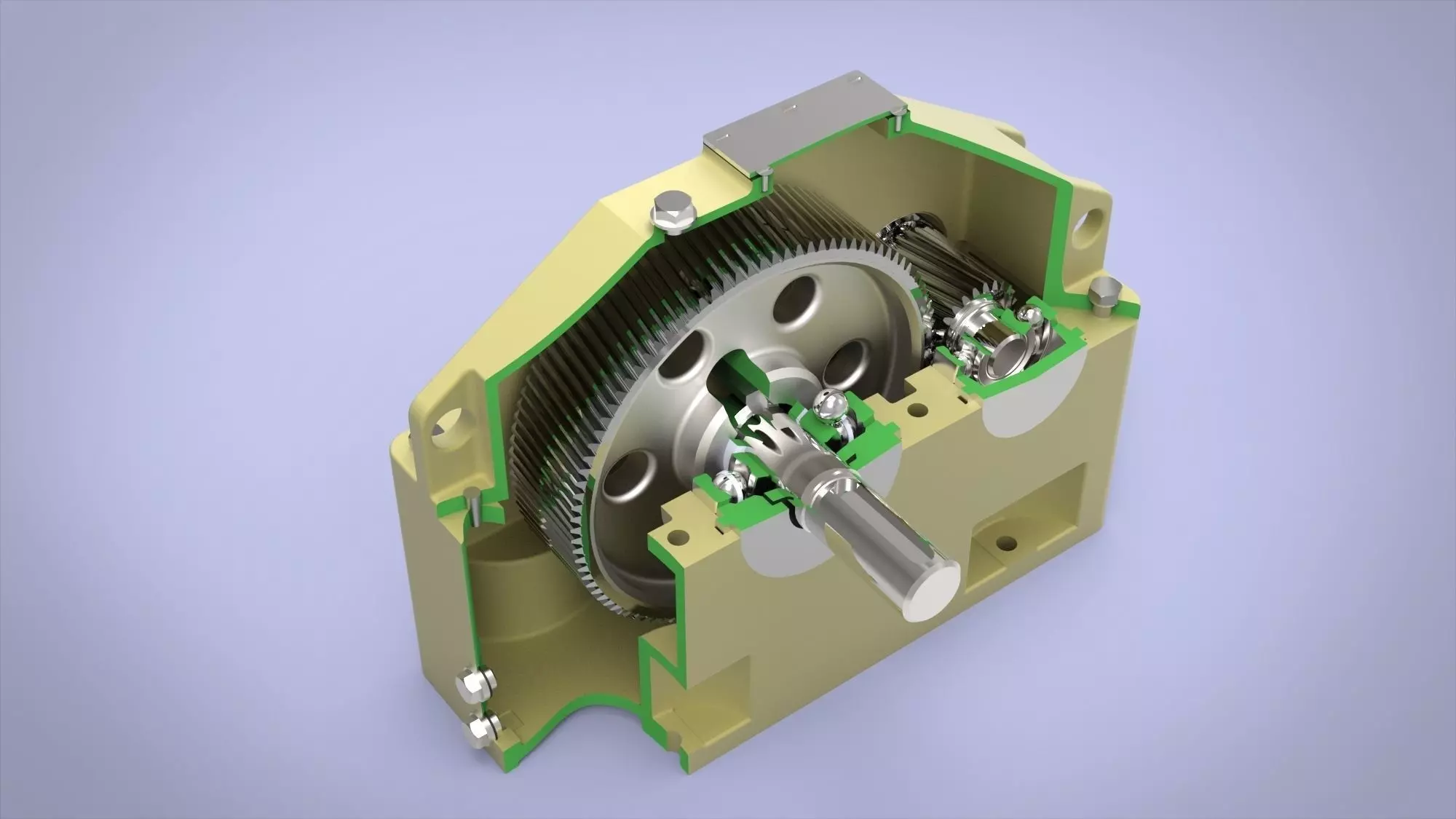 Reductor gearbox Free 3D model_0