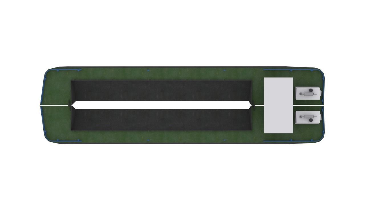 Split Hopper Barge - Self Propelled 3D model_5