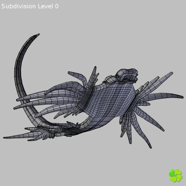 Glaucus atlanticus rigged low poly Low-poly 3D model_39
