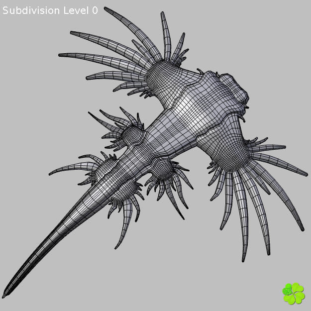 Glaucus atlanticus rigged low poly Low-poly 3D model_29