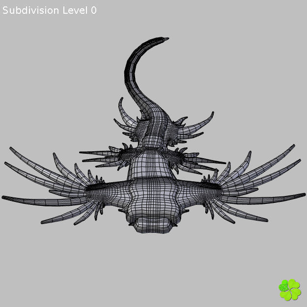 Glaucus atlanticus rigged low poly Low-poly 3D model_51