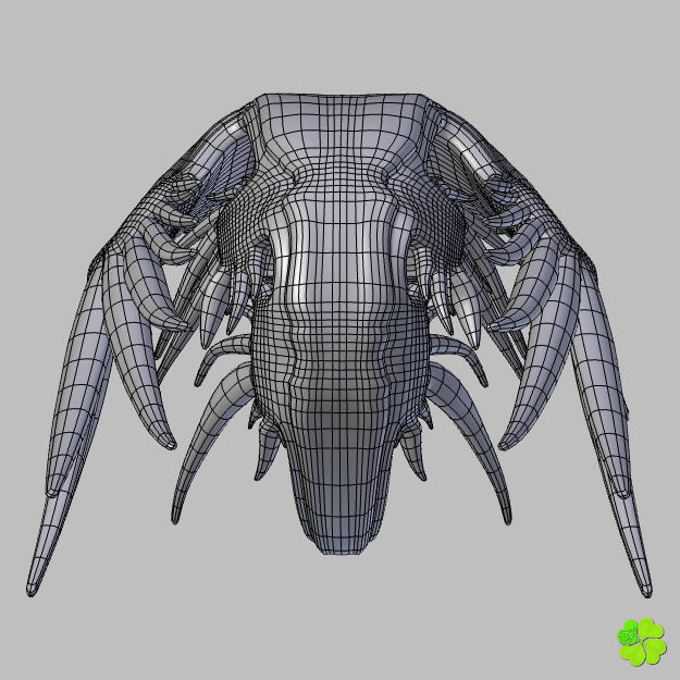 Glaucus atlanticus rigged low poly Low-poly 3D model_34