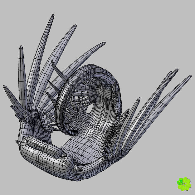 Glaucus atlanticus rigged low poly Low-poly 3D model_32