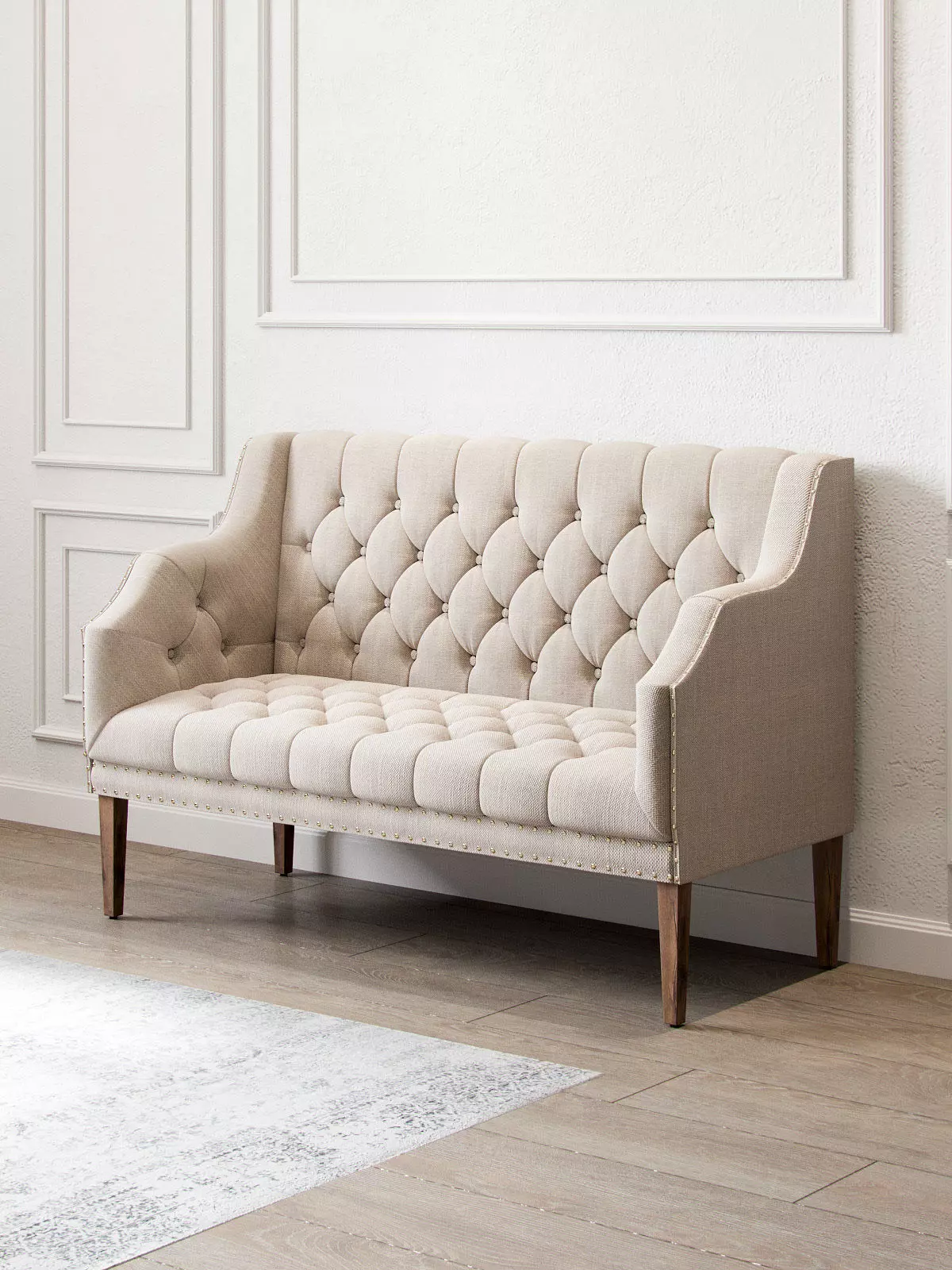 Sofa Capitone Low-poly 3D model_0