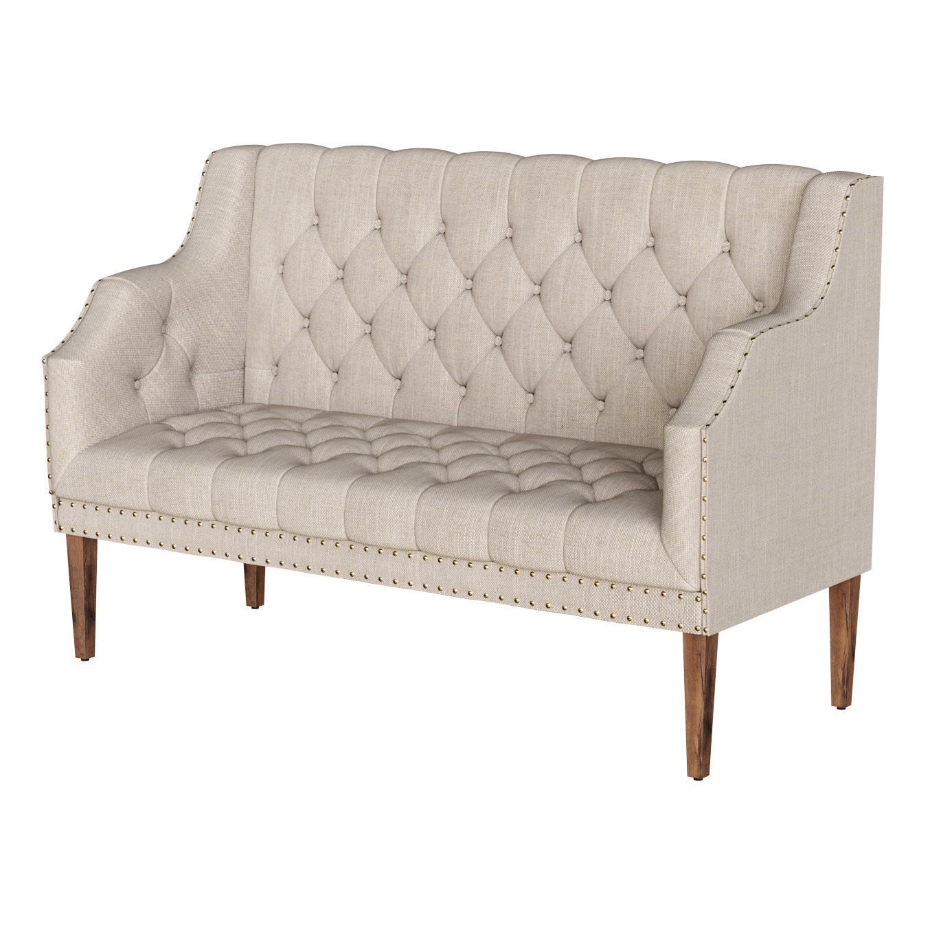 Sofa Capitone Low-poly 3D model_2