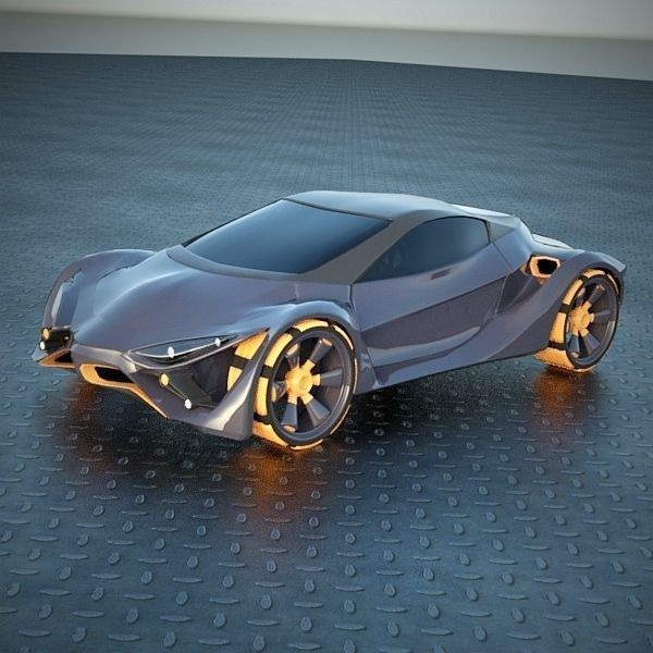 E futurOn concept car 3D model_4