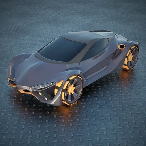E futurOn concept car 3D model_9