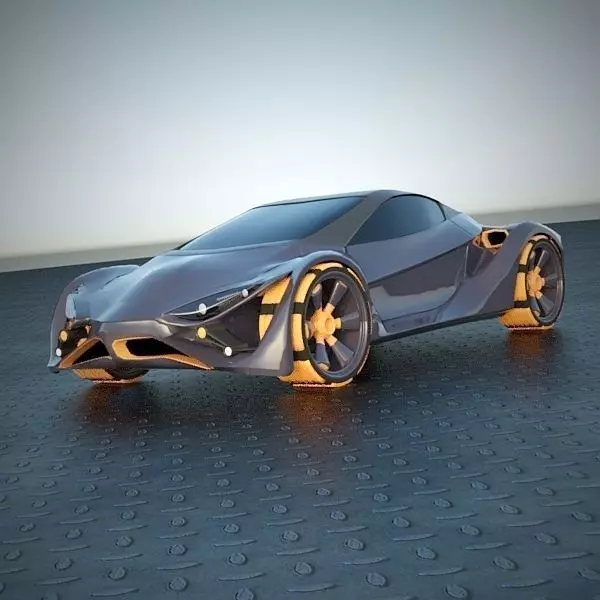 E futurOn concept car 3D model_0