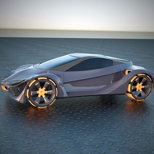 E futurOn concept car 3D model_2