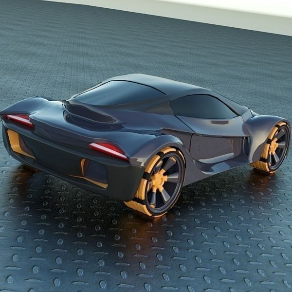 E futurOn concept car 3D model_1