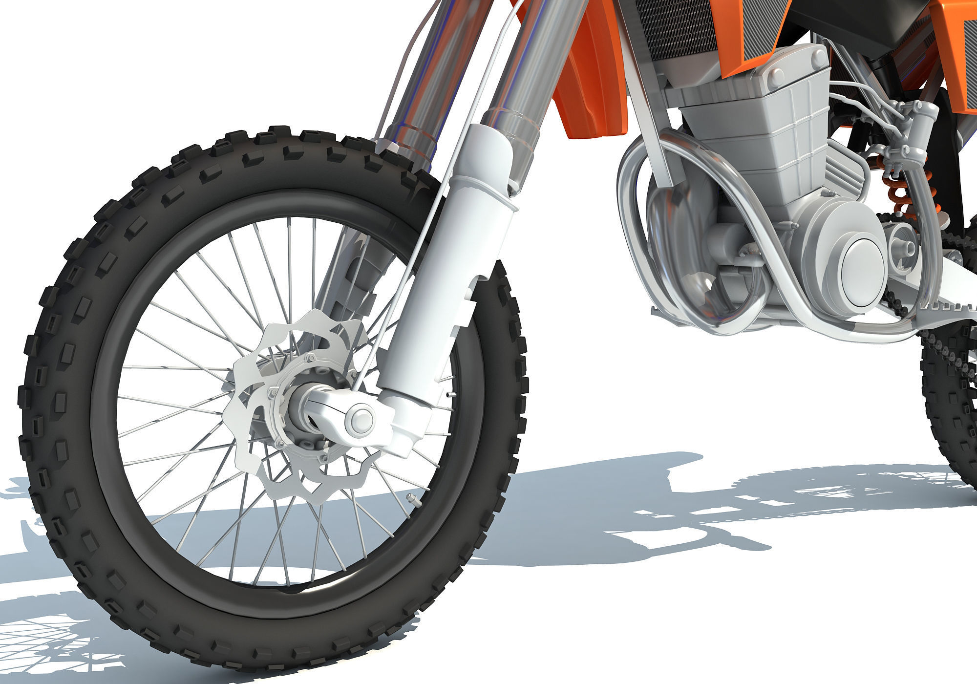 Off-road Motorcycle Motocross 3D model_11