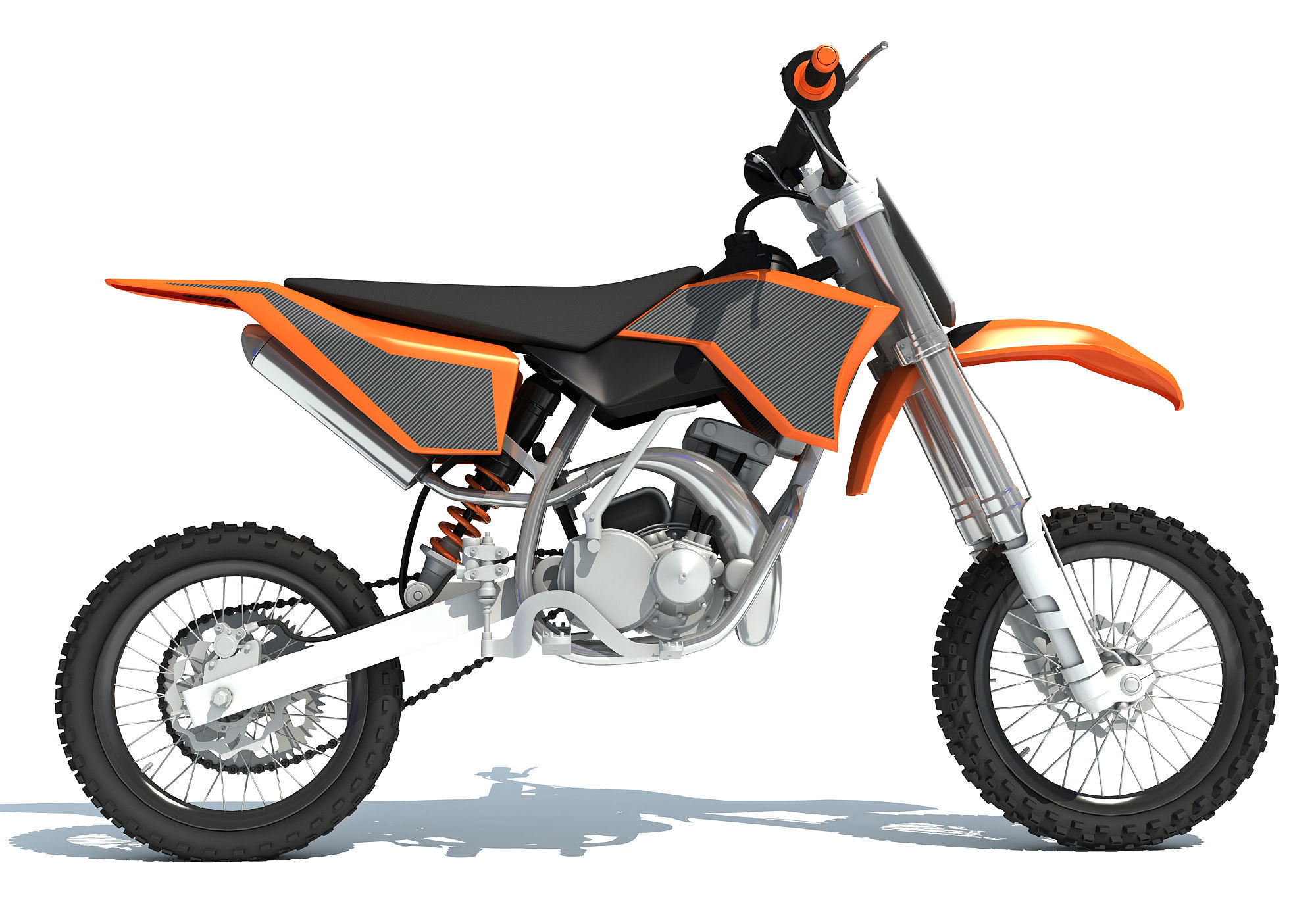 Off-road Motorcycle Motocross 3D model_4