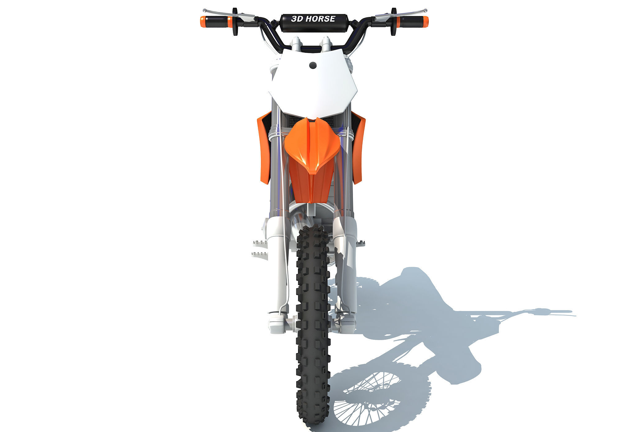 Off-road Motorcycle Motocross 3D model_9