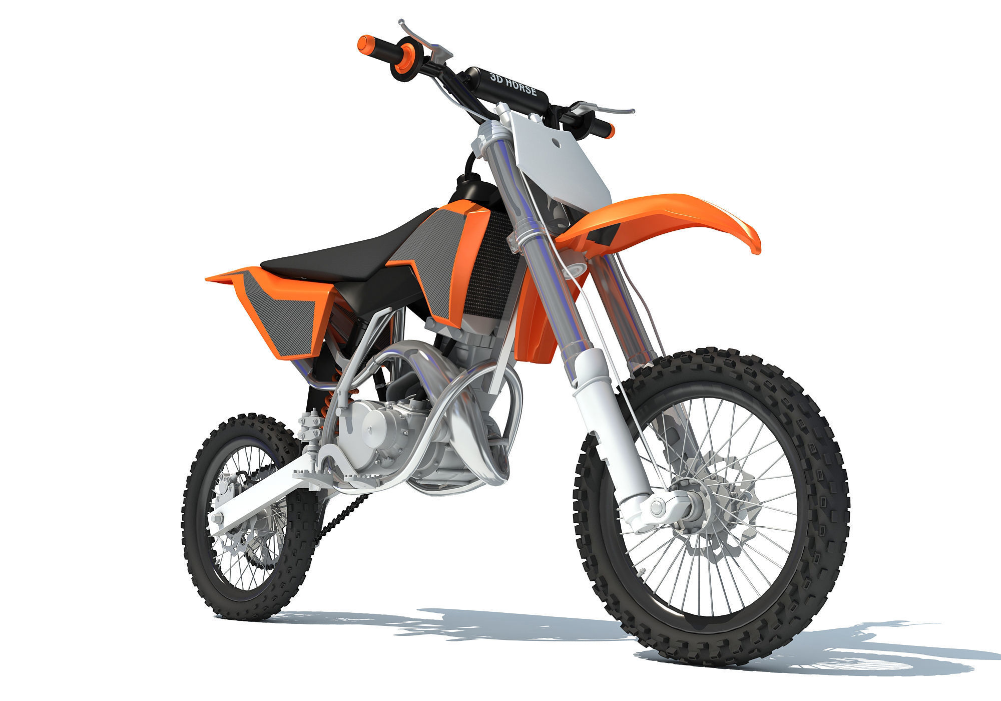 Off-road Motorcycle Motocross 3D model_6